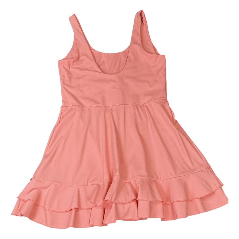 JoyLab Peach Coral Athletic Tennis Dress Built in Shorts Size Medium Activewear - Picture 4 of 7